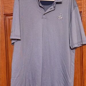 PGA Tour Pinehurst putter boy Men's Blue Polo Shirt 2x xxl